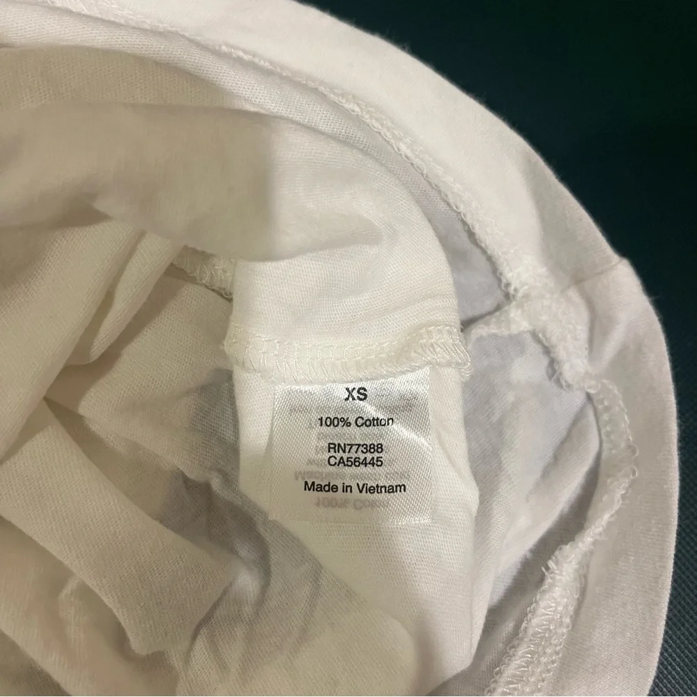 J. Crew Factory White Bow Tank XS
